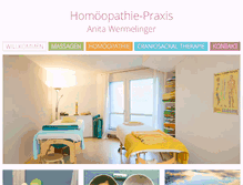 Tablet Screenshot of homoeopathie-praxis.ch
